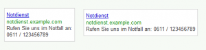 Bisherige AdWords Anzeigen mit Telefonnummer