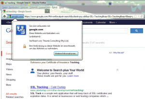 Google SSL Tracking